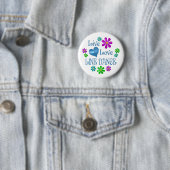 Live Love Line Dance Ronde Button 5,7 Cm (In situ)