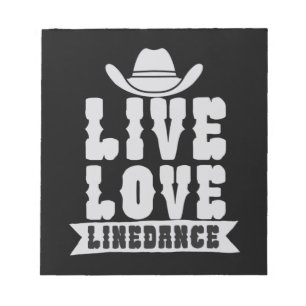 Live Love Linedance Notitieblok