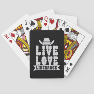 Live Love Linedance Pokerkaarten