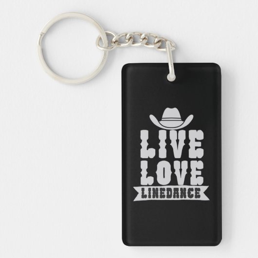 Live Love Linedance Sleutelhanger (Voorkant)