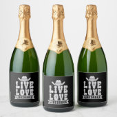 Live Love Linedance Sparkling Wijnetiket (Flessen)