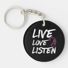 Live Love Listen - Doof Awareness Sleutelhanger
