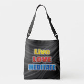 Live love meditate crossbody bag crossbody tas (Achterkant)