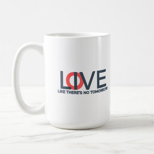 LIVE LOVE Mug Koffiemok (Links)