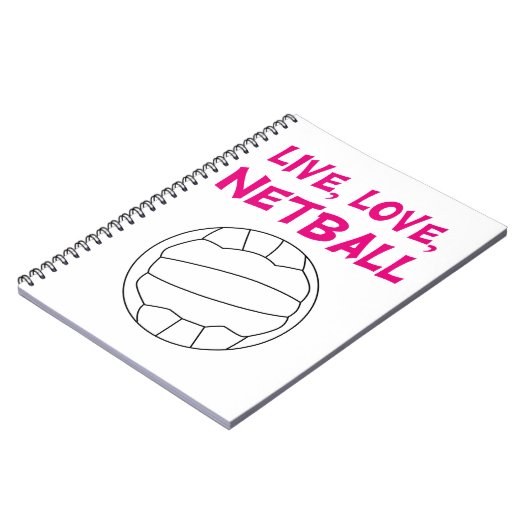 Live Love Netball Notitieboek (Linkerzijde)