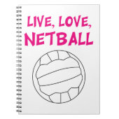 Live Love Netball Notitieboek (Voorkant)