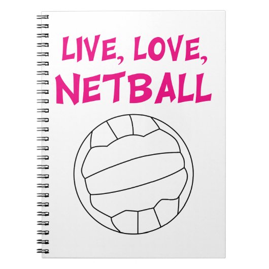 Live Love Netball Notitieboek (Voorkant)