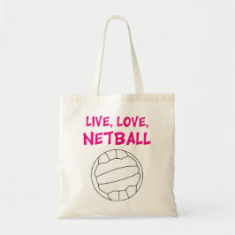 Live Love Netball Tote Bag