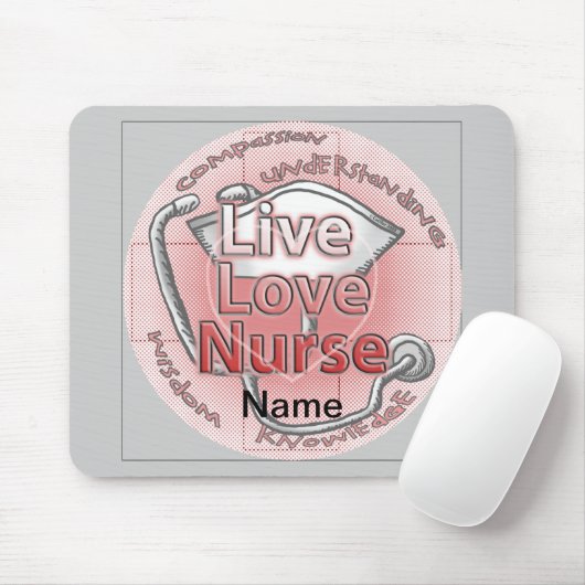 Live Love Nurse Muismat (Met muis)