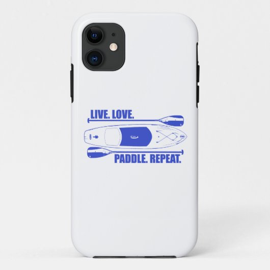 Live Love Paddle Herhaal Case-Mate iPhone Case (Achterkant)