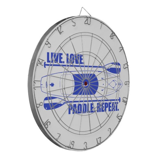 Live Love Paddle Herhaal Dartbord (Voorkant Links)