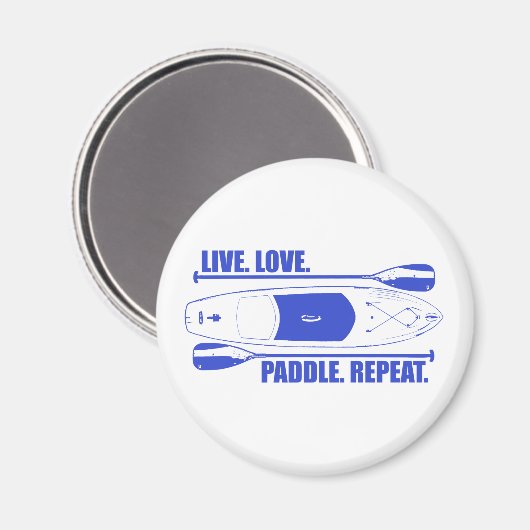 Live Love Paddle Herhaal Magneet (Voorkant / Achterkant)