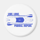 Live Love Paddle Herhaal Magneet (Voorkant)