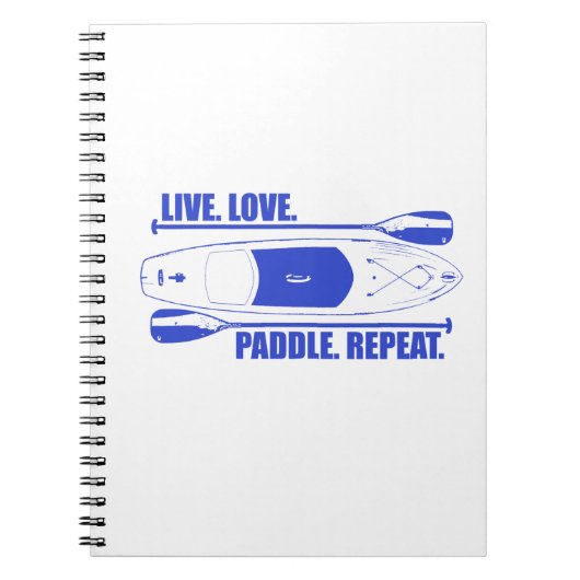 Live Love Paddle Herhaal Notitieboek (Voorkant)