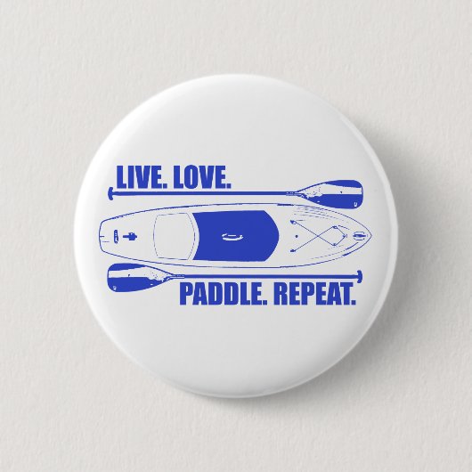 Live Love Paddle Herhaal Ronde Button 5,7 Cm (Voorkant)