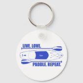 Live Love Paddle Herhaal Sleutelhanger (Voorkant)