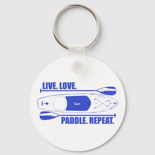 Live Love Paddle Herhaal Sleutelhanger (Voorkant)