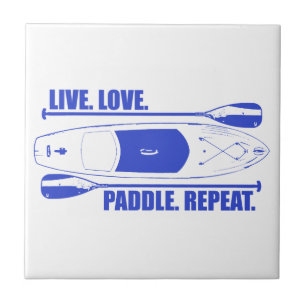 Live Love Paddle Herhaal Tegeltje