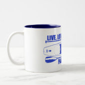 Live Love Paddle Herhaal Tweekleurige Koffiemok (Links)