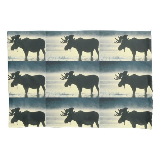 Live Love Peace Water Forest Moose Animal Park Kussensloop (Voorkant)