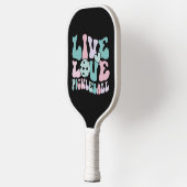 Live Love Pickleball Pink Aqua Purple Pickleball Paddle (Links)