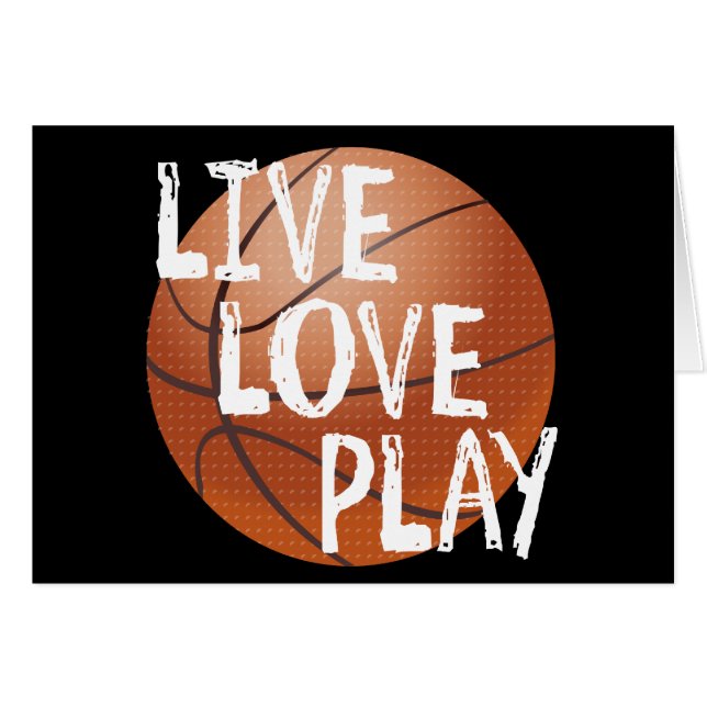 Live, Love, Play Basketball (Voorkant Horizontaal)