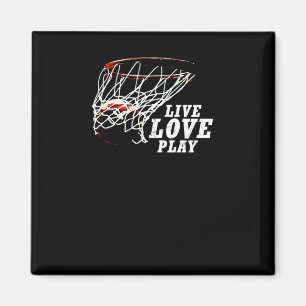 Live Love Play Basketball beroemd gemaakt door Sub Magneet
