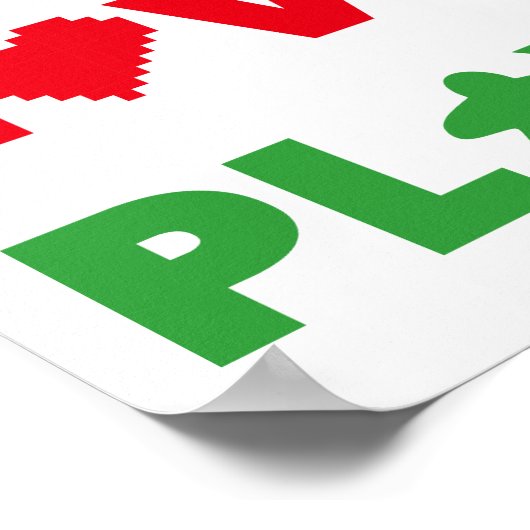 Live, Love, Play Colorful Print (Hoek)