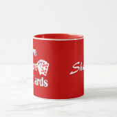 Live Love Play-kaarten - Speel kaarten/Personalise Mok (Midden)