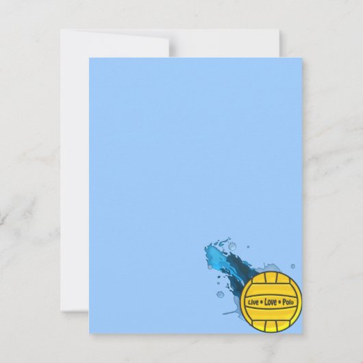 Live Love Polo - Event Invites Kaart (Achterkant)