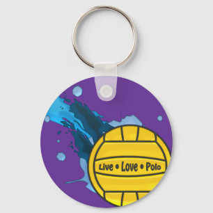 Live Love Polo - Water Polo Keyring Sleutelhanger