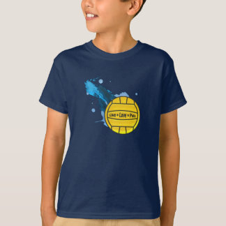 Live Love Polo - Water Polo Kinder Donkere T - shi