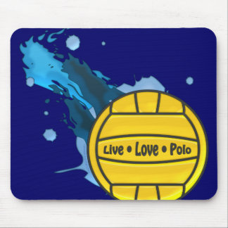 Live Love Polo - Water Polo Mousepad Muismat
