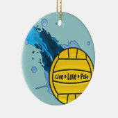 Live Love Polo - Water Polo Ornament (Rechts)