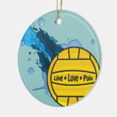 Live Love Polo - Water Polo Ornament (Links)