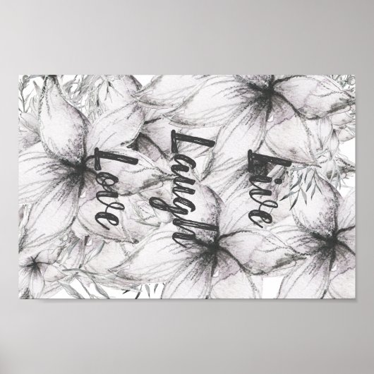 Live love posterboard room decor poster (Voorkant)
