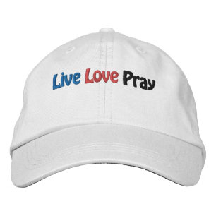 Live Love Pray Bible Quote past het aan Geborduurde Pet