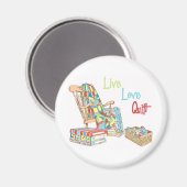 Live..Love..Quilt Magneet (Voorkant / Achterkant)