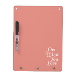 Live Love Quote Gifts Salmon Whiteboard