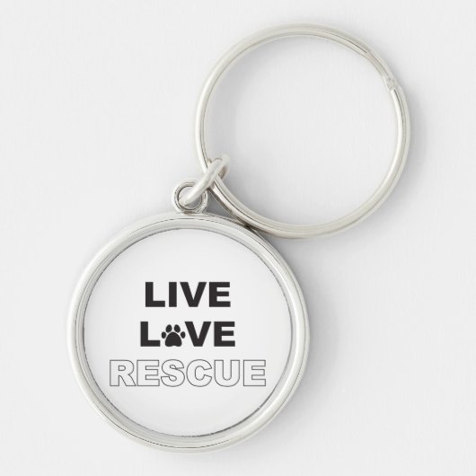 Live Love Rescue Sleutelhanger (Voorkant)