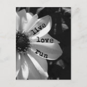 Live Love Run door Vetro Design Briefkaart (Voorkant)