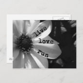 Live Love Run door Vetro Design Briefkaart (Voorkant / Achterkant)