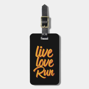 Live Love Run Marathon Runner Workout Bagagelabel