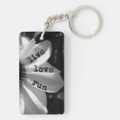 Live Love Run - sleutelketen via Vetro-Design Sleutelhanger (achterkant)