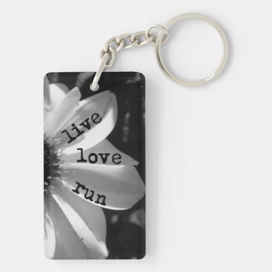 Live Love Run - sleutelketen via Vetro-Design Sleutelhanger (achterkant)