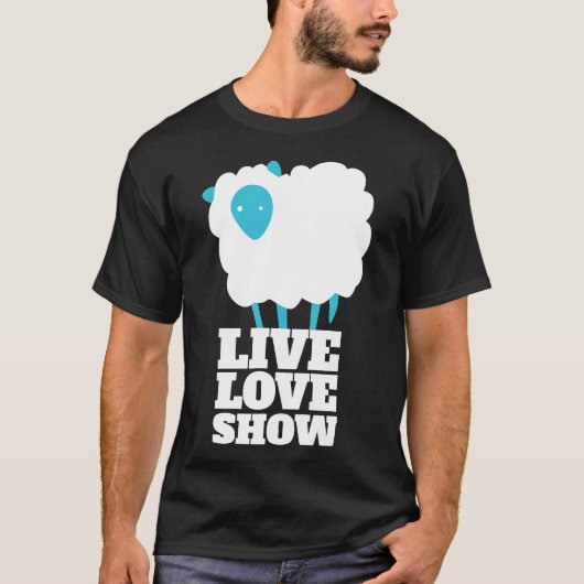 Live Love Show County Fair Sheep Exhibitor Funny F T-shirt (Voorkant)