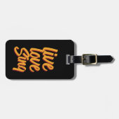 Live Love Sing Singer Songwriter Karaoke Lover Bagagelabel (Voorkant horizontaal)