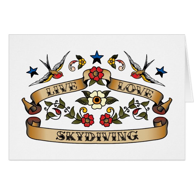 Live Love Skydiving (Voorkant Horizontaal)