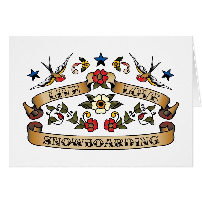 Live Love Snowboarding (Voorkant Horizontaal)