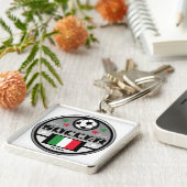 Live Love Soccer Italy Sleutelhanger (Zijkant)